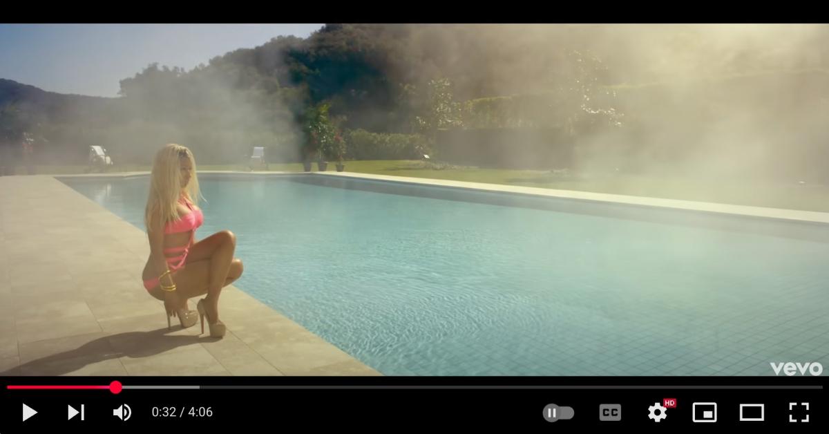 Nicki Minaj in the "High School" music video