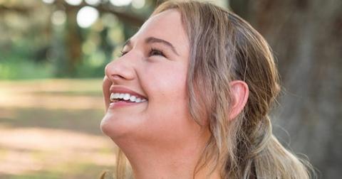 Gypsy Rose smiling in pregnancy announcement on Instagram