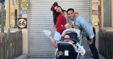 Becca Kufrin, Thomas Jacobs, and their baby