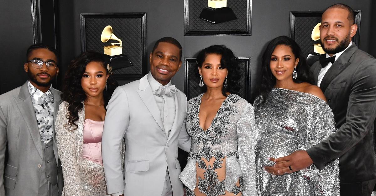 The Franklin family attends the 2020 Grammy Awards.