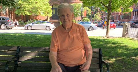 Brian Wilson has his picture taken.