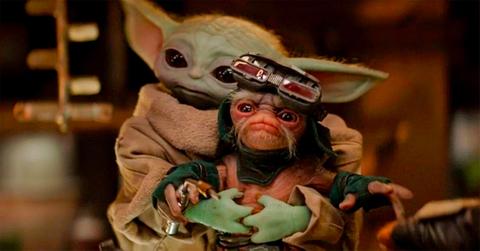 Grogu and an Anzellan