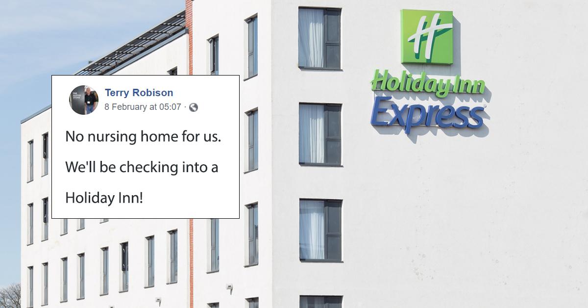 Man Plans to Retire to Holiday Inn Instead of Nursing Home Because It’s Cheaper