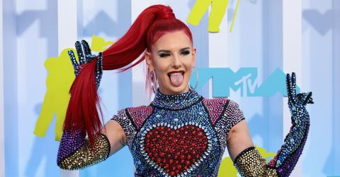 Justina Valentine attends the 2022 MTV VMAs