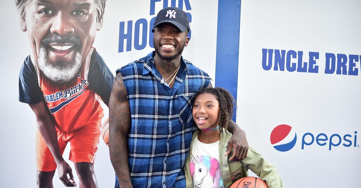  Nate Robinson and his daughter, Navyi Robinson.