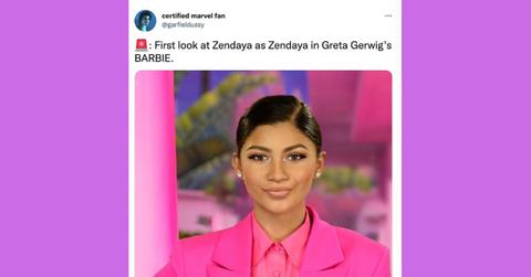 Zendaya barbie movie tweet