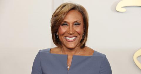 Robin Roberts poses on the red carpet at the 2024 Disney Upfront at Javits Center on May 14, 2024 in New York City