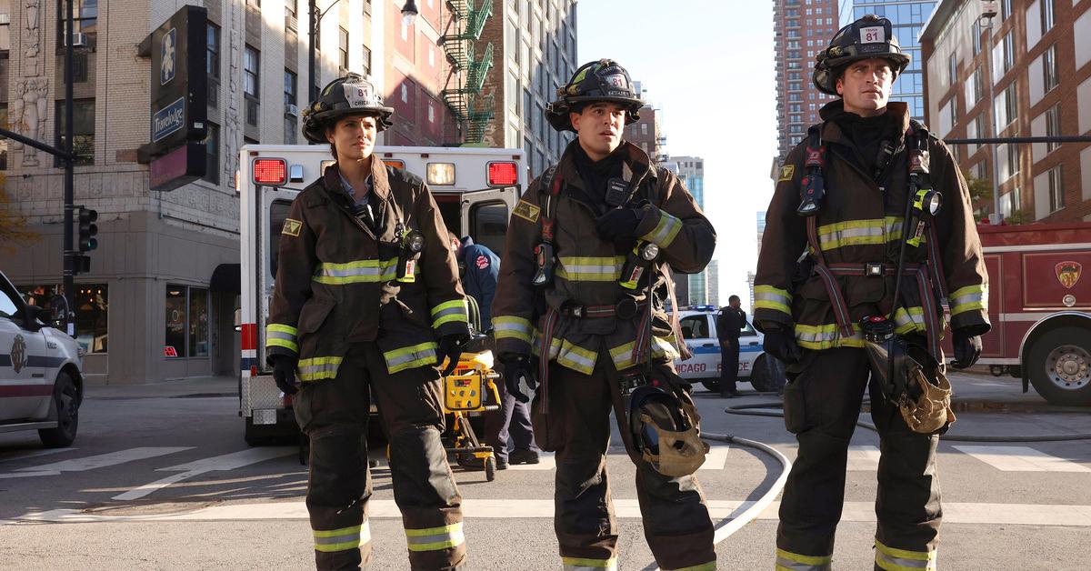 Stella, Gallo, and Carver on 'Chicago Fire.'