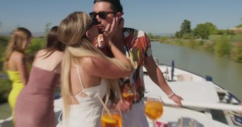 Hannah and Marciano kiss on vanderpump villa