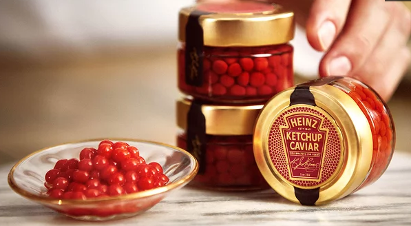 heinz ketchup caviar