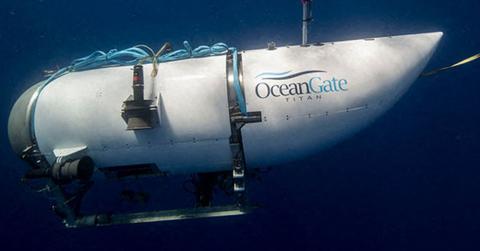 The Titan submersible before it imploded.