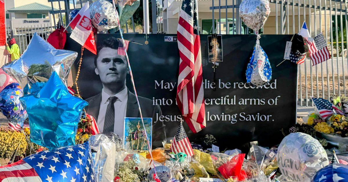 A tribute wall to Charlie Kirk in Utah. 