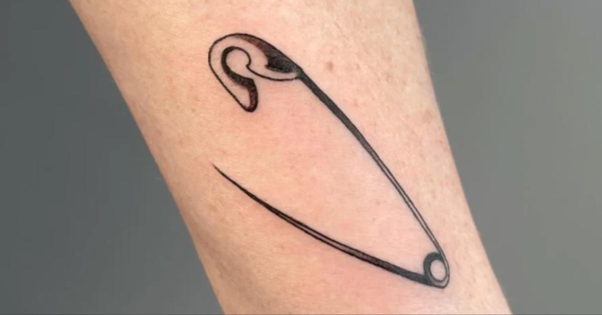 A London tattoo artist shows off a safety pin tattoo on Reddit. 