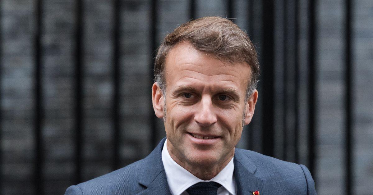 Emmanuel Macron in the United Kingdom in December of 2025. 