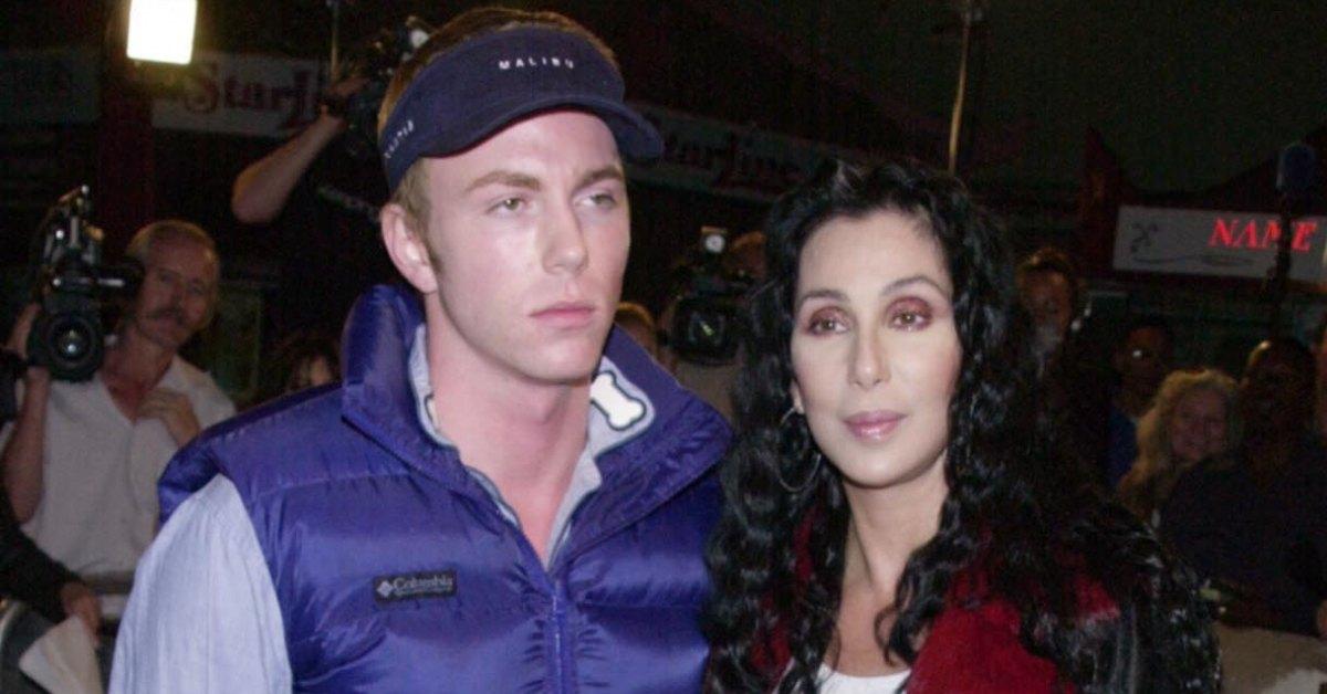 Cher and her son Elijah Blue Allman together in 2001.