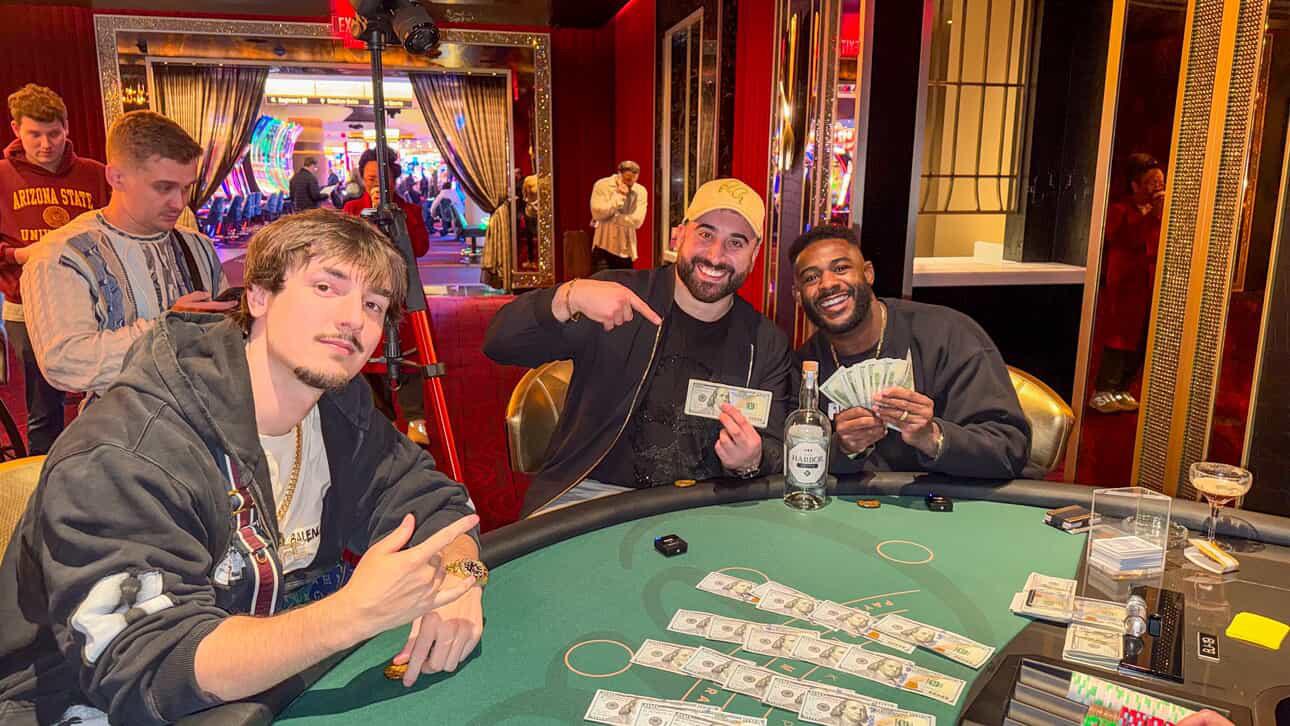 famous influencers bryce hall mattybetss matthew tanner ufc mma fighter aljamain sterling circa resort high limit room