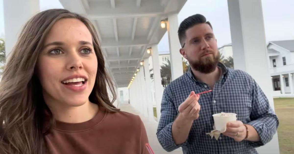 jessa duggar and ben seewald on vacation eating ice cream