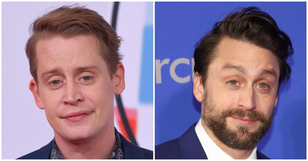 (l-r): Macaulay Culkin and Kieran Culkin