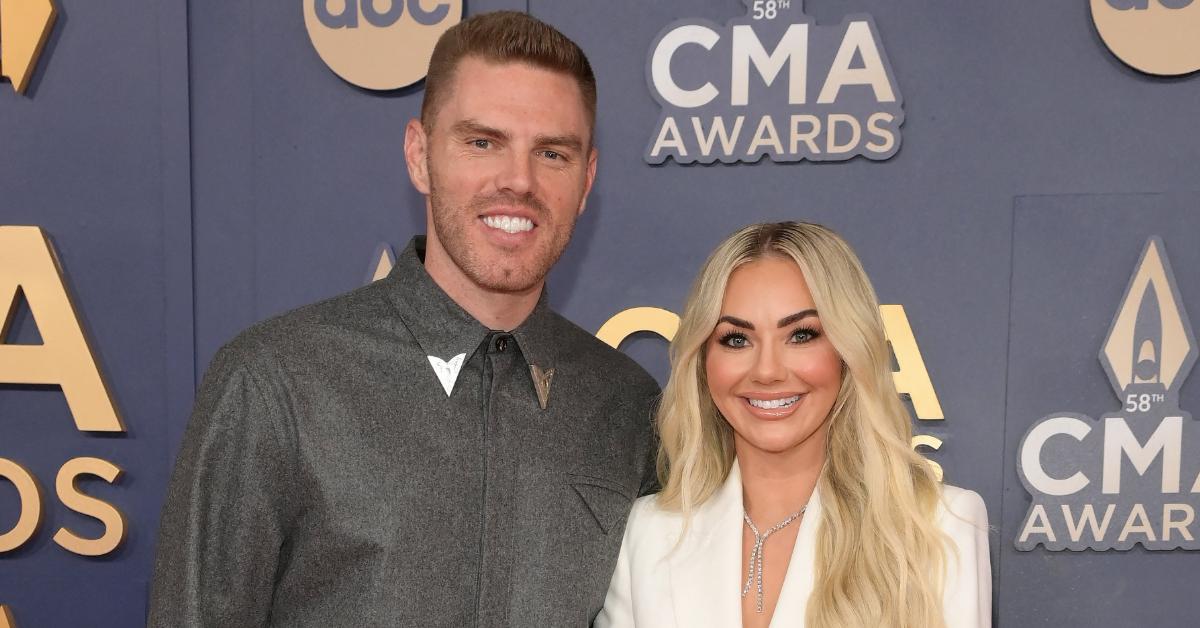 Freddie Freeman and Chelsea Freeman at the 2024 CMA Awards.