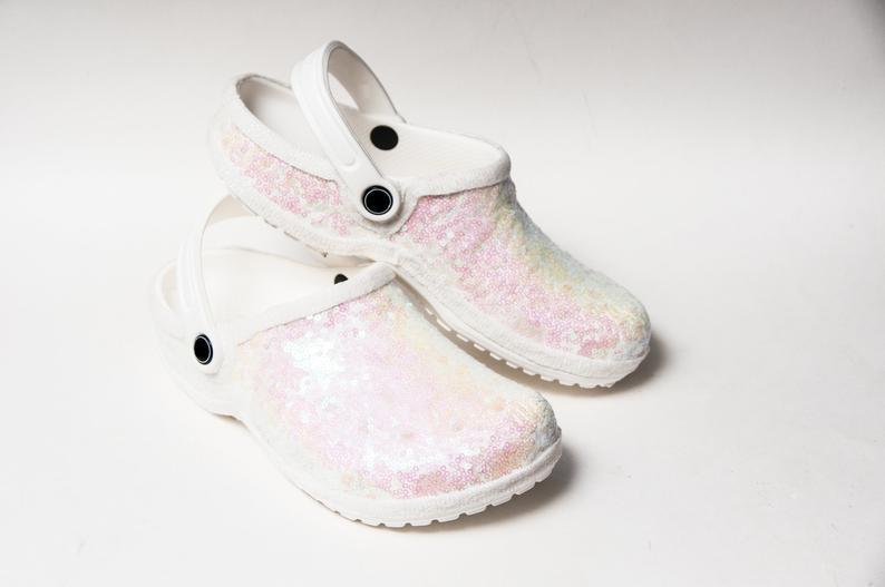 bridal crocs flats