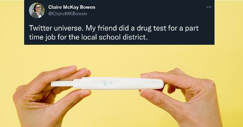 Woman Pregnancy Test for Job