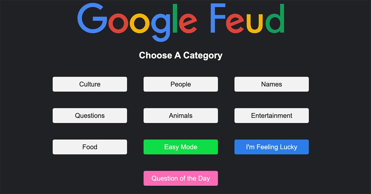 Inside the Gameplay for the Viral Google Feud Game