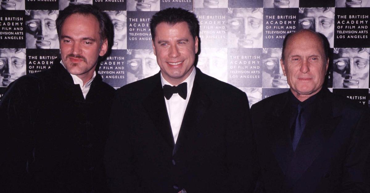 Quentin Tarantino, John Travolta, and Robert Duvall at 1997 'Playing God' premiere.