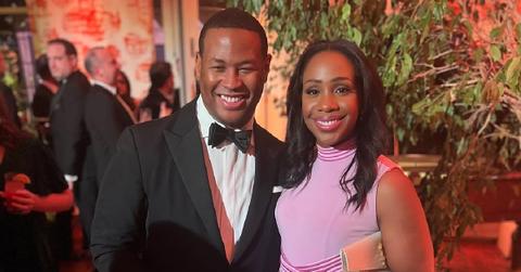 (l-r): Marcus Richardson and Abby Phillip at an event