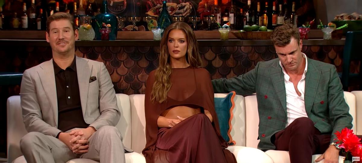 Austen, Taylor, and Shep at the Southern Charm reunion.