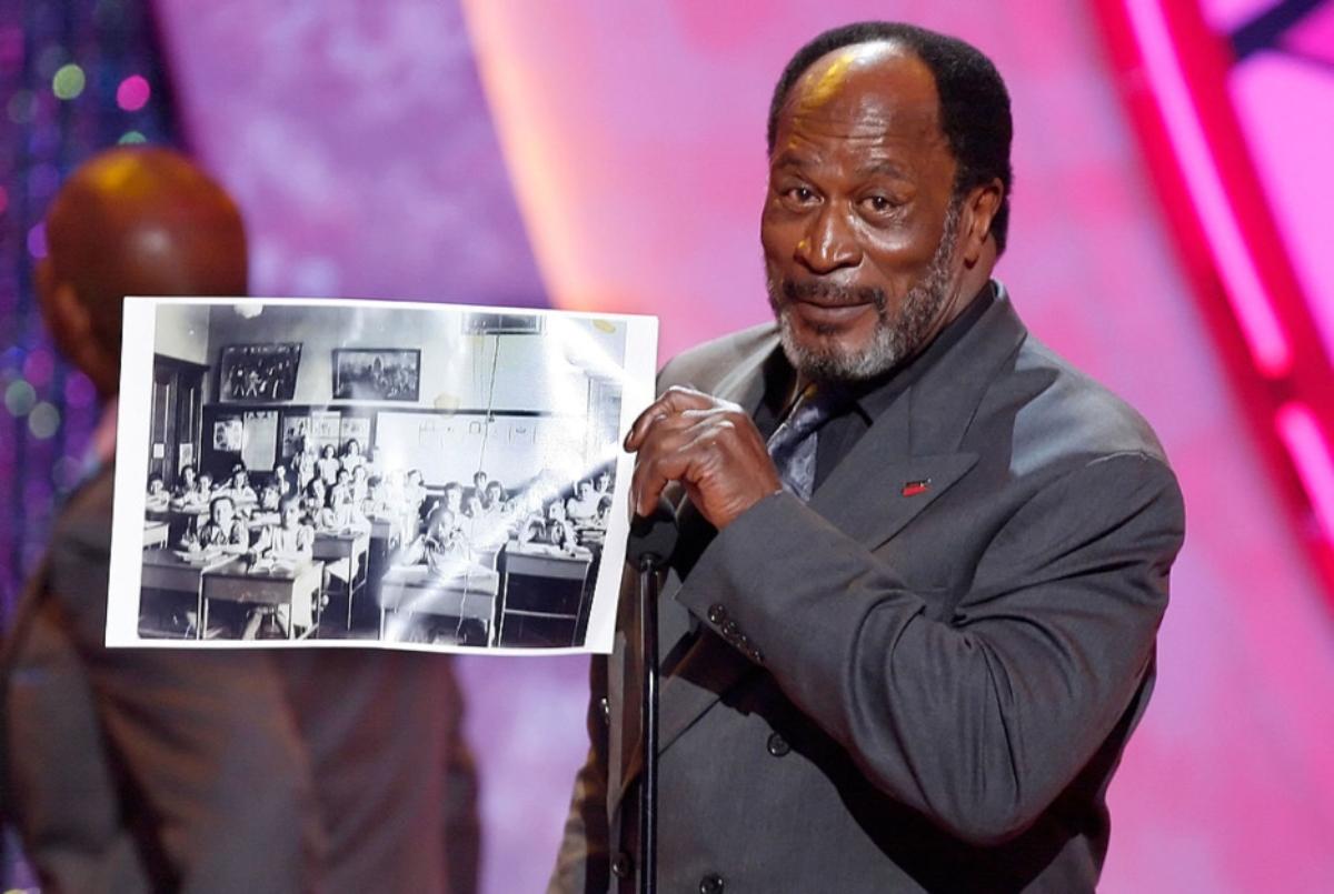 John Amos accepts the Anniversary Award for "Roots" during the 5th Annual TV Land Awards