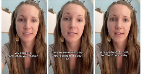 TikTok about benefits of homeschooling