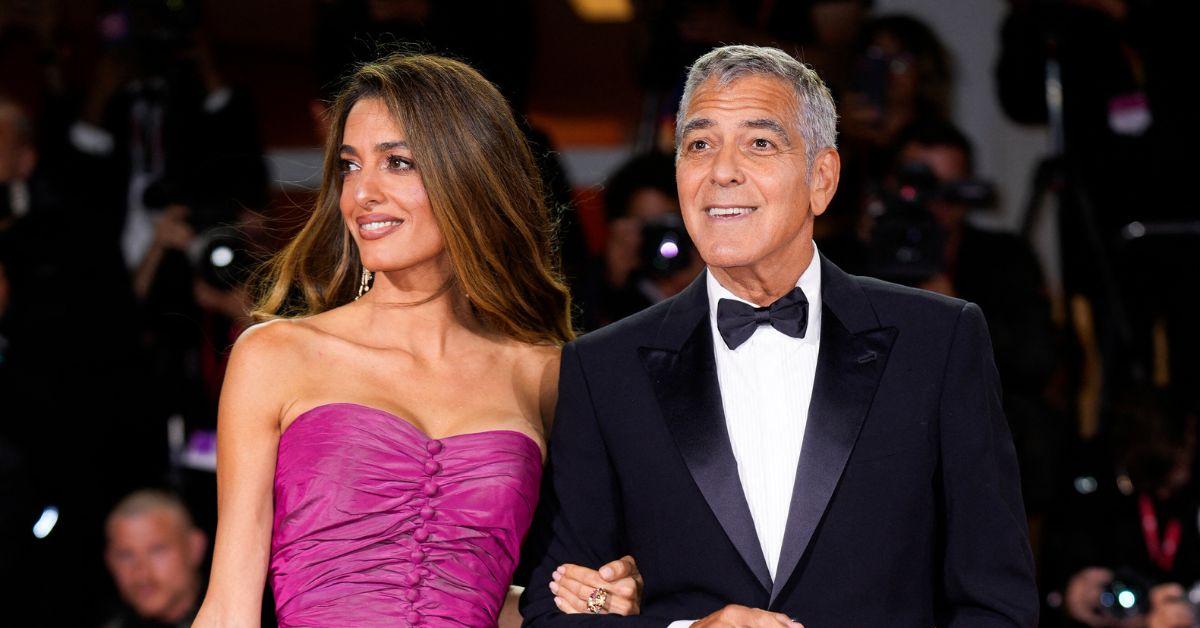 George Clooney at 'Jay Kelly' Red Carpet At The 82nd Venice International Film Festival In Venice