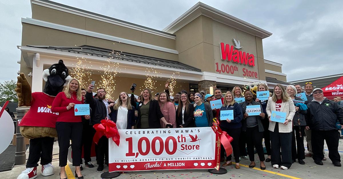 Wawa celebrates opening 1,000th store