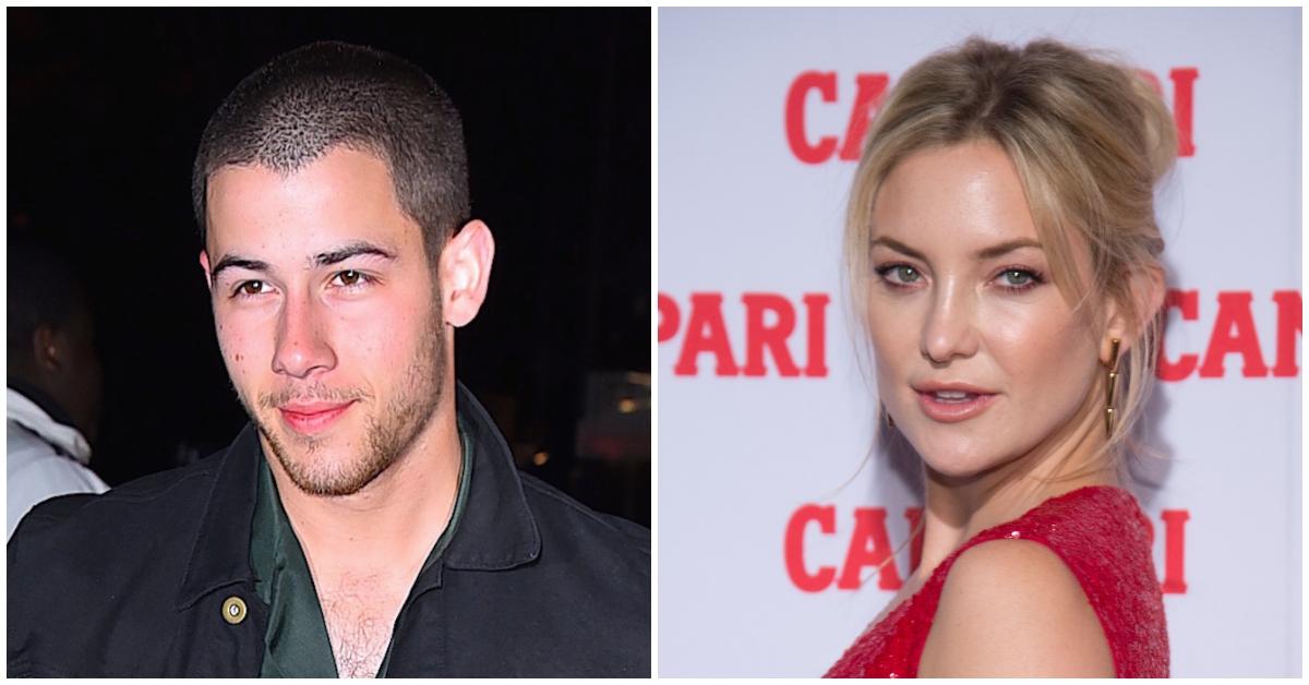 (l-r): Nick Jonas and Kate Hudson in 2016.