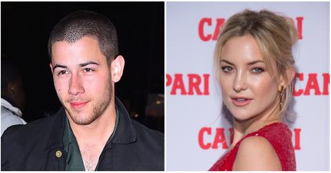 (l-r): Nick Jonas and Kate Hudson in 2016.