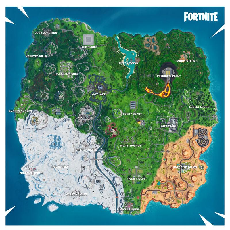 fortnite season x map