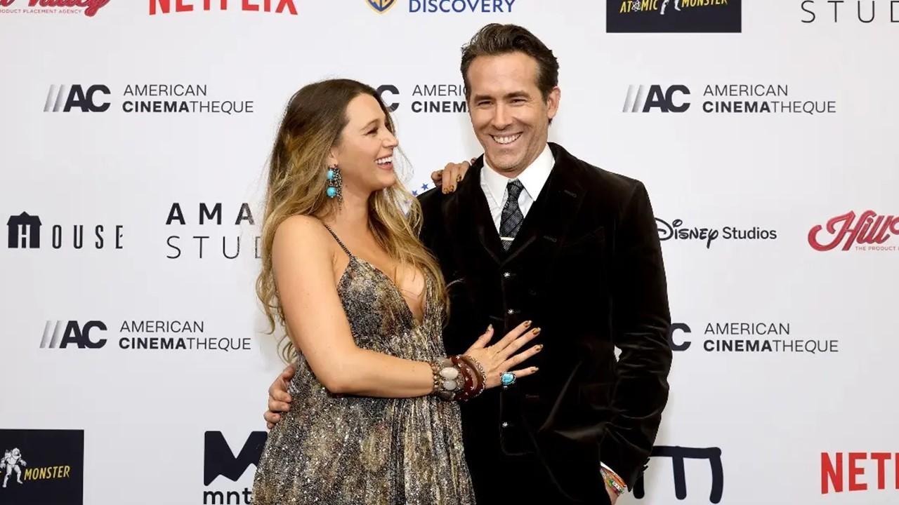 Ryan Reynolds and Blake Lively at the 36th Annual American Cinematheque Awards on Nov. 17, 2022 