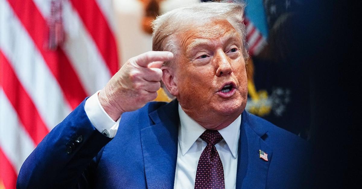 President Donald Trump at a Cabinet meeting in August 2025
