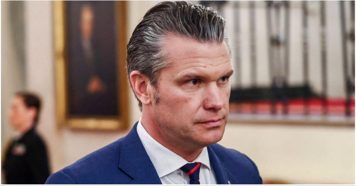 Side profile of Pete Hegseth