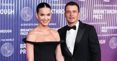 Katy Perry and Orlando Bloom attend the 10th Annual Breakthrough Prize Ceremony at the Academy Museum of Motion Pictures.