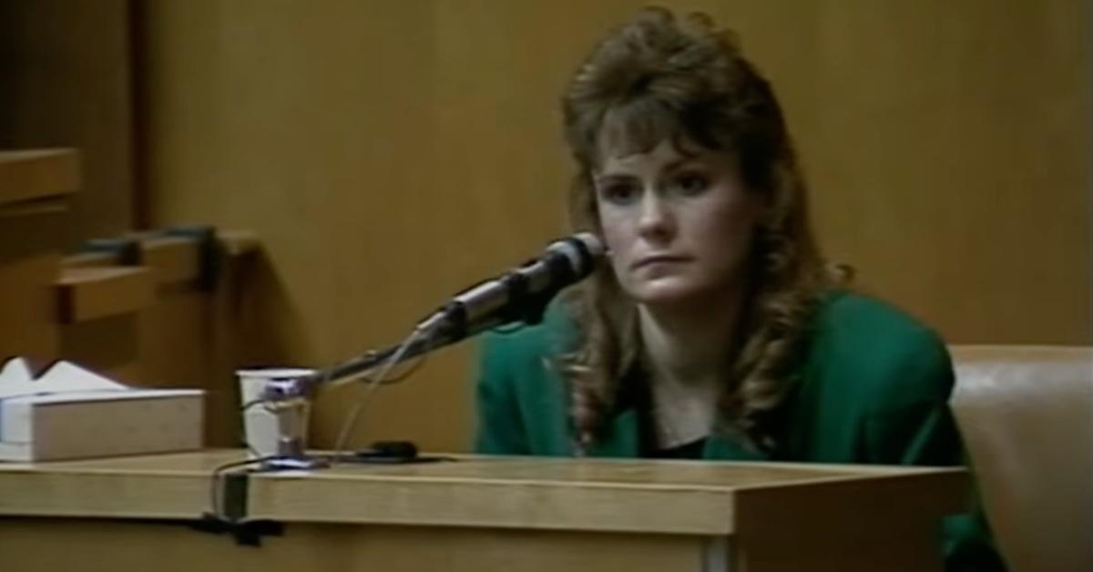 Pamela Smart testifies during her murder trial