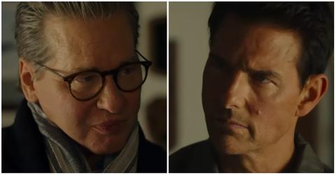 (l-r): Val Kilmer and Tom Cruise in 'Top Gun: Maverick'