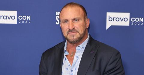 Frank Catania wearing a black suit at Bravocon 2022