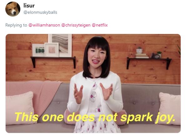 marie kondo tweet