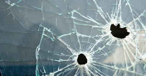 Shattered glass pane