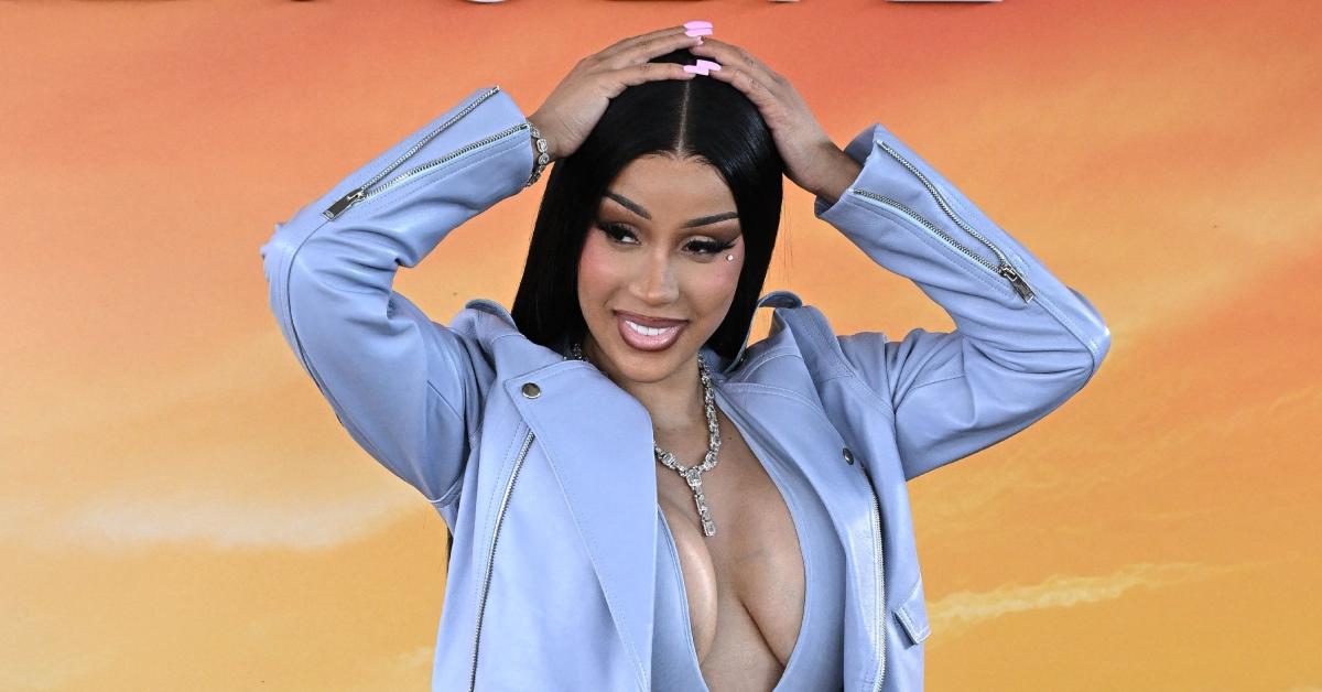 Cardi B posing on the red carpet