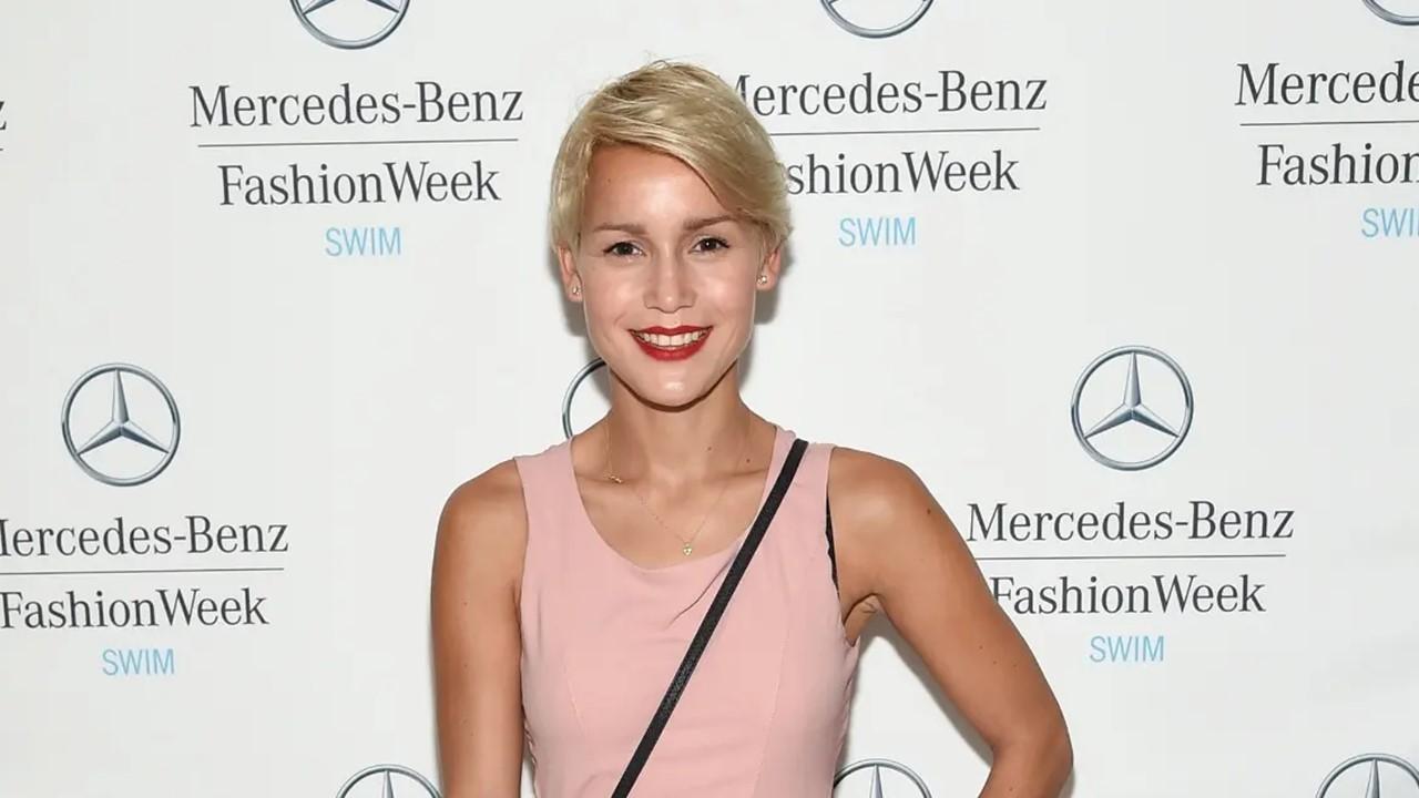 Agnes Fischer at the Mercedes-Benz Fashion Week Swim 2015 at The Raleigh on July 17, 2014