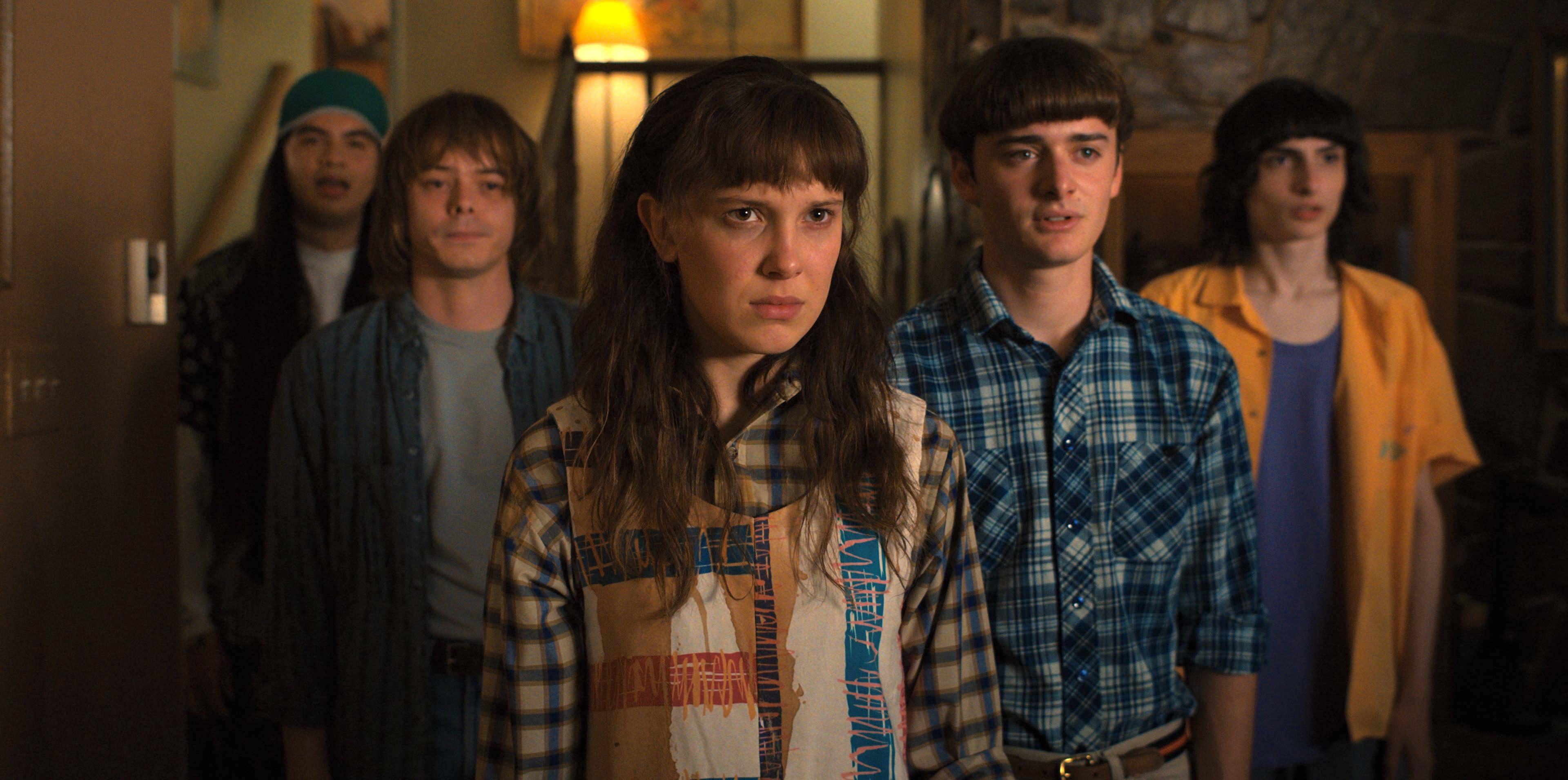 Eleven, Will, Mike, Jonathan, and Argyle in Season 4 of 'Stranger Things.'