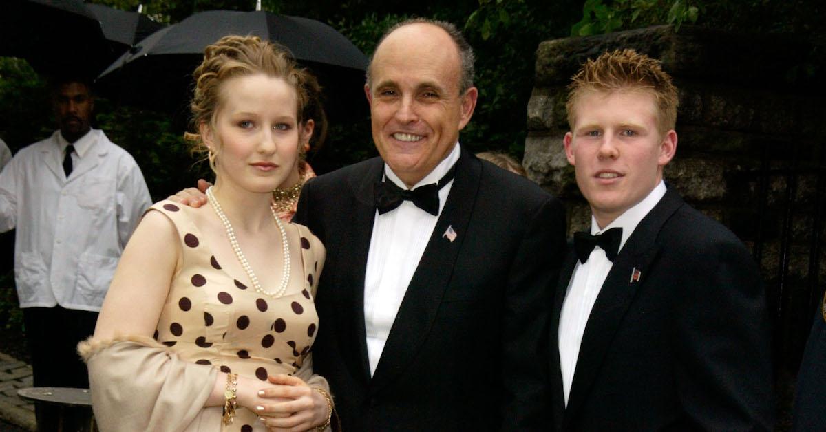 Rudy with Andrew and Caroline Giuliani