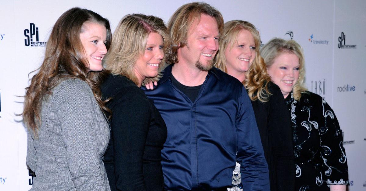 The Brown family attends a season premiere. From L-R: Robyn, Meri, Kody, Christine, Janelle